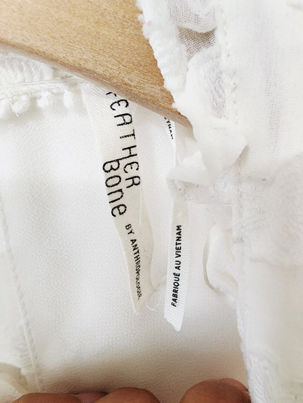 Anthropologie lightweight white